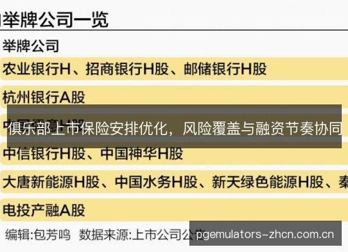 俱乐部上市保险安排优化,风险覆盖与融资节奏协同 俱乐部上市保险安排优化,风险覆盖与融资节奏协同